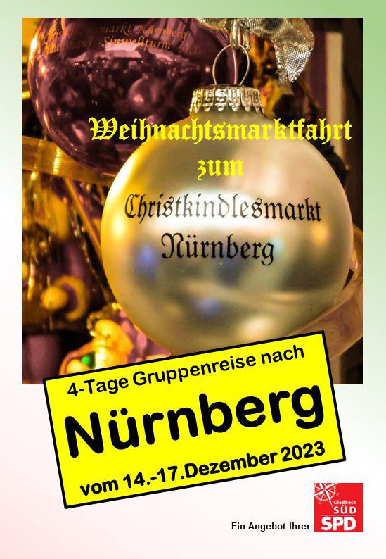Mehrtagesfahrt zum Nürnberger Christkindlesmarkt